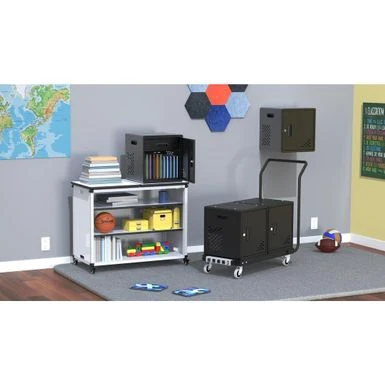 Luxor 30-Device Modular Charging Cart - N/A - Black 2 Luxor 30-Device Modular Charging Cart - N/A - Black - Image 2