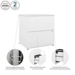 Logan 28W 2 Drawer Lateral File Cabinet By Bestar - Silver Maple -Office Storage Sales a43d20a6 dd43 456f acc5 d2cc46b314ef