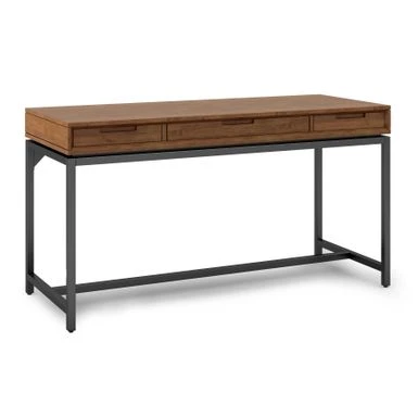 WYNDENHALL Devlin SOLID HARDWOOD Industrial 60 Inch Wide Desk - Hickory Brown 13 WYNDENHALL Devlin SOLID HARDWOOD Industrial 60 Inch Wide Desk - Hickory Brown - Image 13