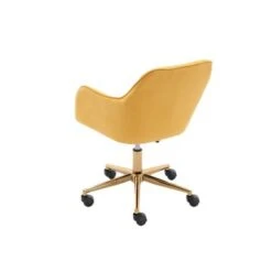 Modern Adjustable Height 360 Revolving Home Office Chair - 24.8*22.8*33.9INCH - Yellow -Office Storage Sales a5405390 ed05 485c 89b1 b82dcbbe306d