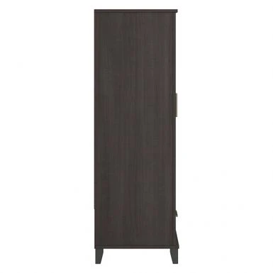Somerset Tall Storage Cabinet With Doors And Drawer By Bush Furniture - Platinum Gray 17 Somerset Tall Storage Cabinet With Doors And Drawer By Bush Furniture - Platinum Gray - Image 17