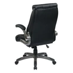 Faux Leather Mid-Back Office Chair - Black -Office Storage Sales a55b915d 086a 4d54 a77b d365c5cef83f
