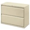 Lorell LLR60447 Putty 2-drawer Lateral File - Letter - Beige