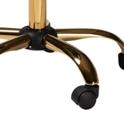 Baxton Studio Kabira Contemporary Glam And Luxe Velvet Fabric And Gold Metal Swivel Office Chair - Grey, Gold -Office Storage Sales a68a0ff5 55bc 4064 95da e9261c93c14c