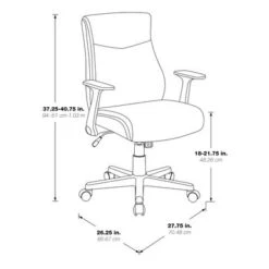 Mid Back Managers Office Chair - Charcoal -Office Storage Sales a69930b3 8898 466c a206 ae46538803bf