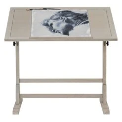Studio Designs 42-inch Solid Wood Drafting Table - Coastal Whitewash -Office Storage Sales a835d0f8 9b84 4270 b651 236750f06dc9