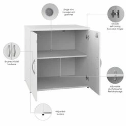 Studio C Office Storage Cabinet With Doors By Bush Business Furniture - Storm Gray -Office Storage Sales a8924e3f 473c 4aba afd9 0a313b7a438b
