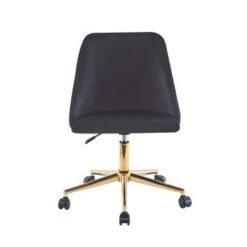 Porthos Home Ryo Swivel Office Chair, Velvet, Gold Chrome Legs - Grey -Office Storage Sales ac0b76e1 6523 49b6 b73b 7c7de2c1246c