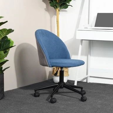 Porch & Den Two-tone Micro-suede Upholstery Home Office Task Chair - N/A - Blue 6 Porch & Den Two-tone Micro-suede Upholstery Home Office Task Chair - N/A - Blue - Image 6