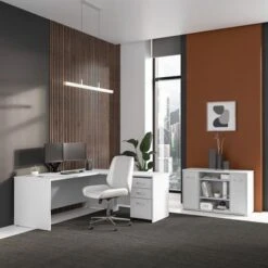 Studio C 48W Storage Cabinet With Doors By Bush Business Furniture - White -Office Storage Sales b172f899 f0b0 440d b68f bba009d2fb6d