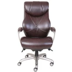 La-Z-Boy Cantania Chestnut Brown Bonded Leather Executive Office Chair With AIR Technology -Office Storage Sales b227fe9c 3af3 4adb b5e0 911c51f492be