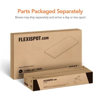 FlexiSpot 55"x28" Electric Ergonomic Home Office Height Adjustable Standing Desk 2-Button Computer Desk Varaint Color - Grey And Mahogany 15 FlexiSpot 55"x28" Electric Ergonomic Home Office Height Adjustable Standing Desk 2-Button Computer Desk Varaint Color - Grey And Mahogany - Image 15
