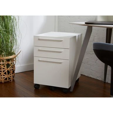 Rye Studio 3-drawer Swift Mobile Pedestal - Black 16 Rye Studio 3-drawer Swift Mobile Pedestal - Black - Image 16