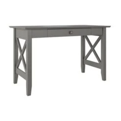 Lexi Desk With Drawer Grey - Grey