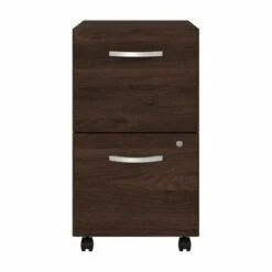 Hybrid 2 Drawer Mobile File Cabinet By Bush Business Furniture - Black Walnut -Office Storage Sales b6b63f91 2442 40c8 a11d 0da87f35e765