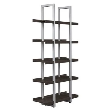 Rye Studio Tivoli Contemporary Open Bookcase With 5 Shelves - Espresso 9 Rye Studio Tivoli Contemporary Open Bookcase With 5 Shelves - Espresso - Image 9