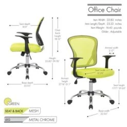 Porthos Home Cyrus Swivel Office Chair, Mesh Back, Adjustable Height - Green 31 Porthos Home Cyrus Swivel Office Chair, Mesh Back, Adjustable Height - Green -Office Storage Sales b738f818 3bc5 48d5 bdc7 de69168edff8