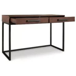 Warm Brown/Gunmetal Horatio Home Office Small Desk -Office Storage Sales b73d13bf 5b3c 4656 b33d 0b84718186ba