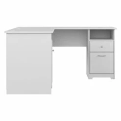 Cabot L-shaped 60-inch Computer Desk - White -Office Storage Sales b7467bc9 1cb7 4978 9116 93cf38242455