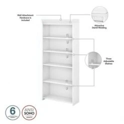 Fairview Antique White 5-shelf Bookcase - Antique - Antique White -Office Storage Sales b78a9ba3 925d 42cb b5a3 bafa19cd9963