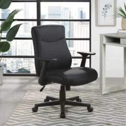 Mid Back Managers Office Chair - Black