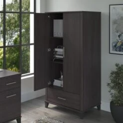 Somerset Tall Storage Cabinet With Doors And Drawer By Bush Furniture - Platinum Gray 34 Somerset Tall Storage Cabinet With Doors And Drawer By Bush Furniture - Platinum Gray -Office Storage Sales ba6067aa bd07 45a6 bc8c 61acecedb3f1