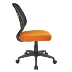 Work Smart Screen Back Armless Task Chair - Orange -Office Storage Sales bacdb165 5602 4707 8706 9be595e606cf