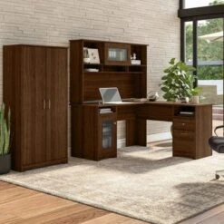 Cabot Tall Storage Cabinet With Doors By Bush Furniture - Modern Walnut 32 Cabot Tall Storage Cabinet With Doors By Bush Furniture - Modern Walnut -Office Storage Sales bd58c20a 44f8 408c aec1 4e3e0751fd93