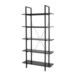 Glitzhome Casual 3-5 Tier Etagere Storage Bookcase Ladder Bookshelf - Black-3.5FT-H Shape -Office Storage Sales bde3bb42 3da0 4315 809c 4a9c818221a3