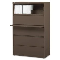 Lorell Fortress Series 42-inch Lateral File - Letter - Black