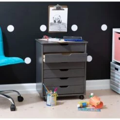 Carlisle Six Drawer Wide Roll Cart Grey -Office Storage Sales bf771872 e9bf 47dc a768 032af66d96b1