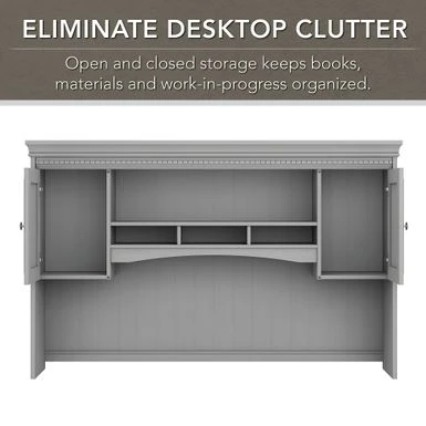 L-shaped Desk - Antique White 14 L-shaped Desk - Antique White - Image 14