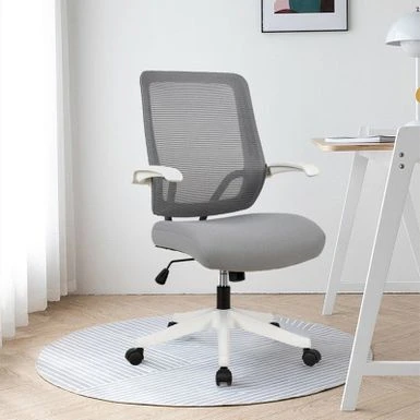 Mid-mesh Task Chair With Flip Up Arms And Tilt Function MAX 105 - Black 5 Mid-mesh Task Chair With Flip Up Arms And Tilt Function MAX 105 - Black - Image 5