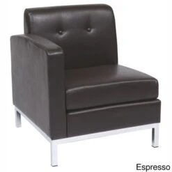 Office Star Products Wall Street Armchair - Wall Street Armchair LAF, Smoke Faux Leather 7 Office Star Products Wall Street Armchair - Wall Street Armchair LAF, Smoke Faux Leather -Office Storage Sales c14e01ac 88ad 4084 ab50 4b28fcdb4673