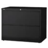 Lorell Black 2-drawer Lateral Files - Letter - Black