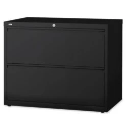 Lorell Black 2-drawer Lateral Files - Letter - Black