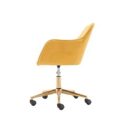 Modern Adjustable Height 360 Revolving Home Office Chair - 24.8*22.8*33.9INCH - Yellow -Office Storage Sales c513a0e7 3be4 4483 a948 bb179144629e