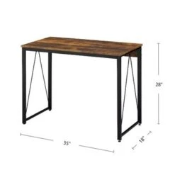 Wooden Top Writing Desk With Metal Frame - Black 18 Wooden Top Writing Desk With Metal Frame - Black -Office Storage Sales c5877a60 be09 4ed2 a648 de688de04a3e