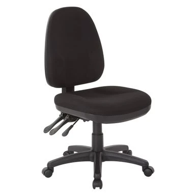 Work Smart Dual Function Fabricated Ergonomic Office Chair - Icon Black 1 Work Smart Dual Function Fabricated Ergonomic Office Chair - Icon Black