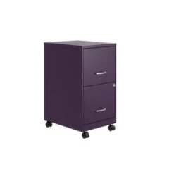 Space Solutions 18" 2 Drawer Mobile Smart Vertical File Cabinet, Teal - Silver - Letter -Office Storage Sales c606a7a6 7a9b 4c8a a44a 9c76999c72c7