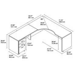 Series C 72W LH Corner Desk With Drawers By Bush Business Furniture - Hansen Cherry/Graphite Gray 18 Series C 72W LH Corner Desk With Drawers By Bush Business Furniture - Hansen Cherry/Graphite Gray -Office Storage Sales c62ad1c1 a986 4d99 ae78 cc159e46c544