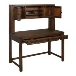 Baton Rouge Hutch And Desk - Brushed Walnut -Office Storage Sales c7b7c49f 6eff 4071 868c 3c527ebcbcf2