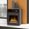 Studio C 24W Electric Fireplace With Shelf By Bush Business Furniture - Storm Gray