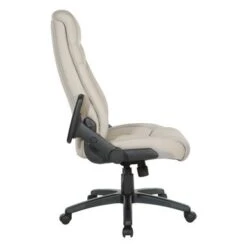 Executive Bonded Leather Office Chair - Taupe -Office Storage Sales c9305840 0e76 4fe7 86ef 9c2cd912d56e