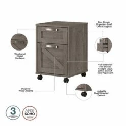 Cottage Grove 2 Drawer Mobile File Cabinet By Bush Furniture - Cottage White -Office Storage Sales c932280c 9c36 462e 9860 0f845795ef36