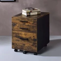 Wooden File Cabinet With 3 Drawers - Black -Office Storage Sales c9913018 260c 4e68 b615 f6cfb380e351