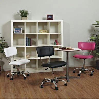 Vista Task Office Chair - Vista Task Office Chair, White Vinyl 2 Vista Task Office Chair - Vista Task Office Chair, White Vinyl - Image 2