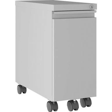 Lorell Slim Mobile Pedestal - Silver - Legal 2 Lorell Slim Mobile Pedestal - Silver - Legal - Image 2