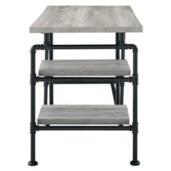Carbon Loft Girodin Grey Driftwood 2-tier Open Shelving Writing Desk - Metal/Wood - 47.25" X 23.50" X 30" - Rectangular - No - Wood Finish/Metal Finish - No - Industrial - Writing Desks - Assembly Required - Grey Driftwood - Metal - Includes Hardware/Shelves -Office Storage Sales cd492b3f 0b14 4657 aec1 76d050ab3587