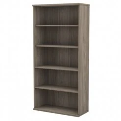 Hybrid Tall 5 Shelf Bookcase By Bush Business Furniture - Storm Gray -Office Storage Sales ce6294b4 7283 485e 92dc 45c2522e3e9e